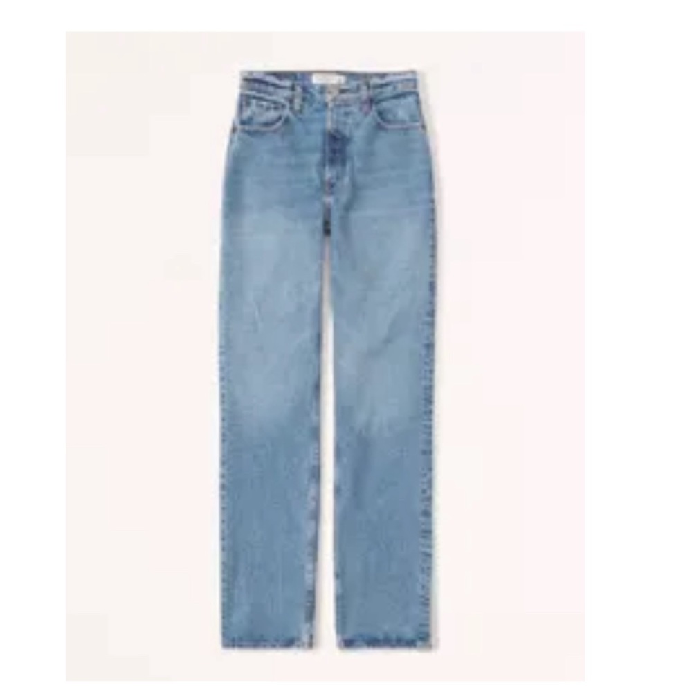 Abercrombie 90s straight ultra high rise